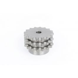 Triplex Pilot Bored Steel Sprocket ASA 50 x 16 - hardened teeth