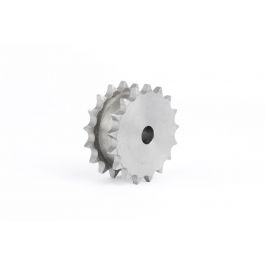 BS Pilot Bore Double Simplex Sprocket - 06B 17 Tooth